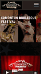 Mobile Screenshot of edmontonburlesquefest.com