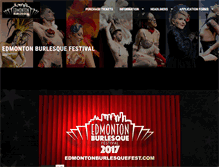 Tablet Screenshot of edmontonburlesquefest.com